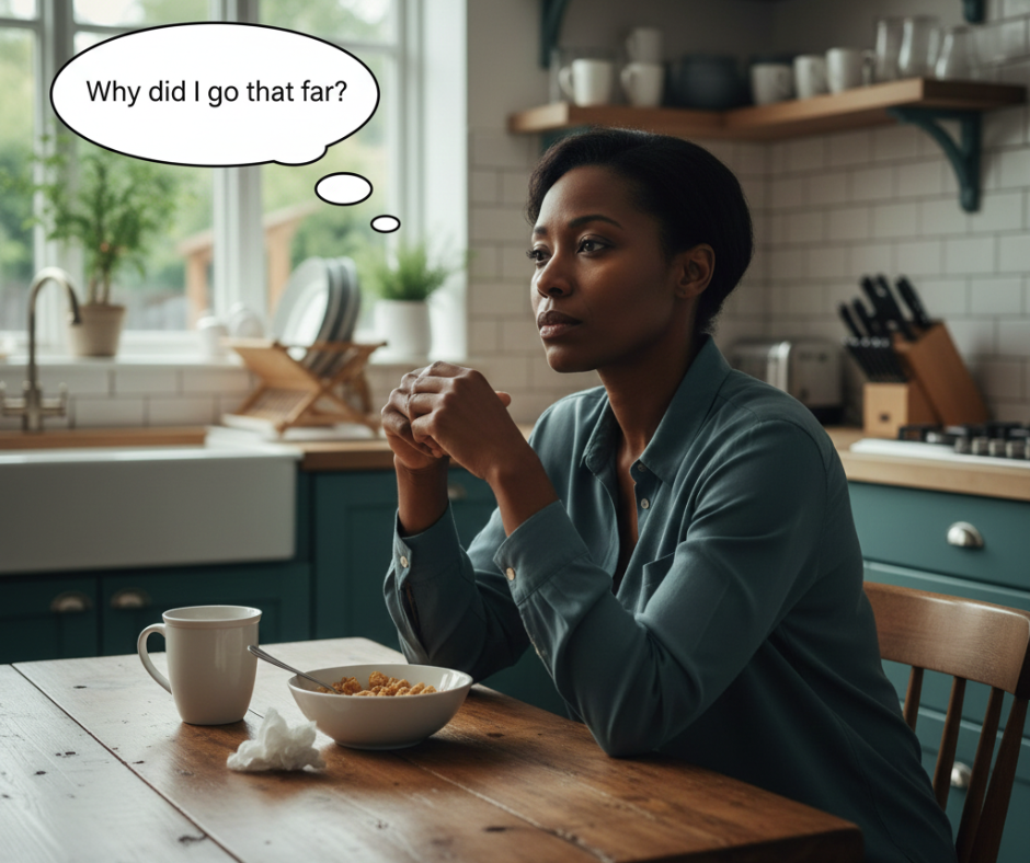 Regret is where you find the resolve to start